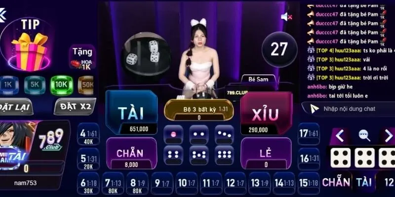 livestream tài xỉu 789clup com